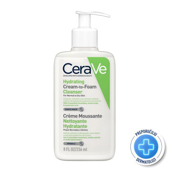 CeraVe Cream-to-Foam Cleanser 236 ml